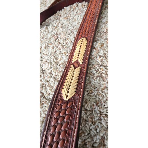 Billy cook rawhide accent breast collar and bridle set used - Picture 3 of 4